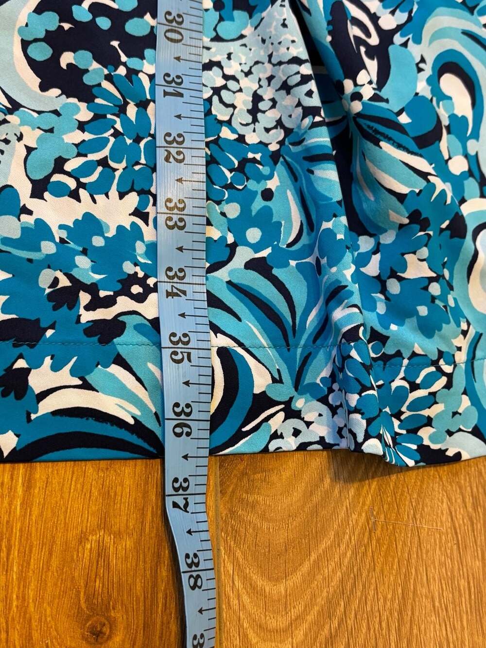 Lilly Pulitzer Seana ChillyLilly Blue Floral UPF 50+ Swing Dress M - Picture 10 of 10